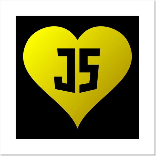 JavaScript Heart Wall Art by CWdesign